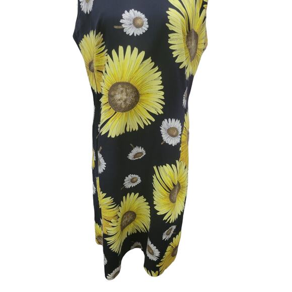 Vintage Rhapsody Sunflower Dress‎ Women’s Medium Yellow Sleeveless Knee Length - Picture 5 of 15